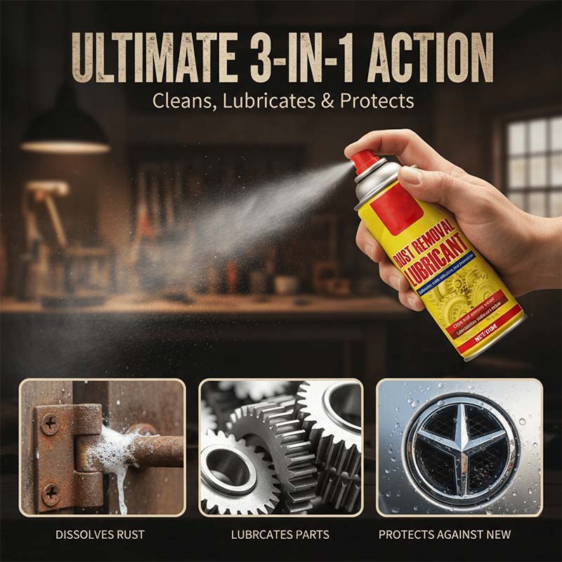 Anti-Rust Lubricant Spray & Rust Remover⚡