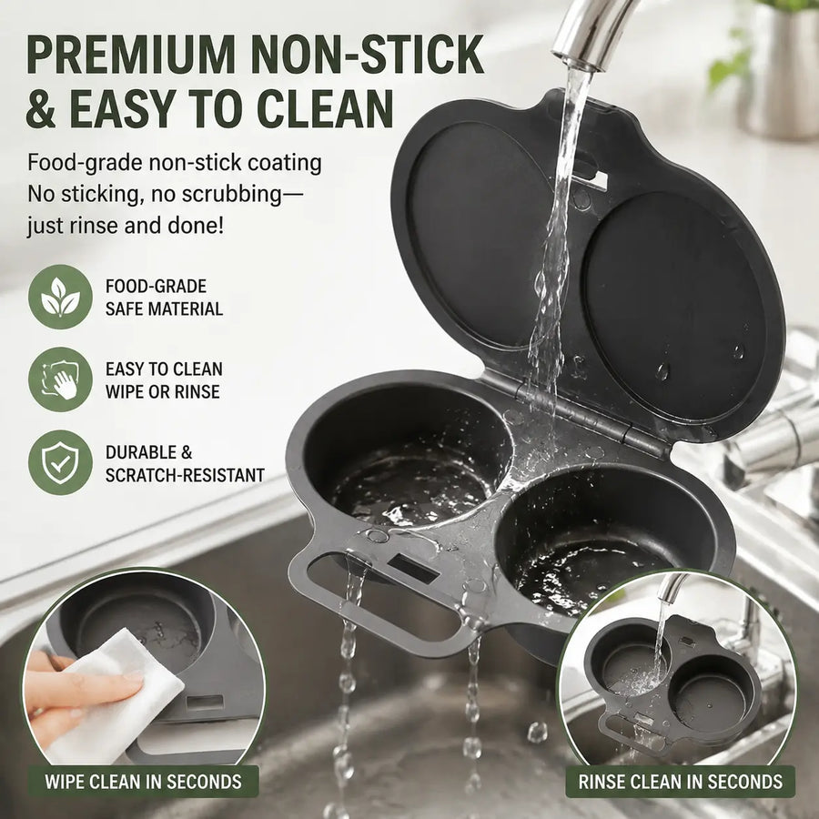 Easy clean microwave egg maker