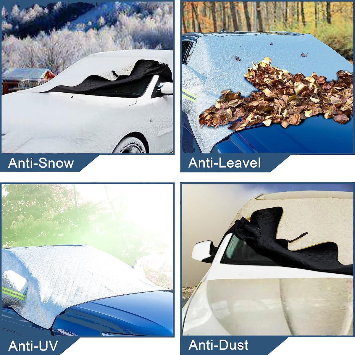 Car Windshield Protector Cover, Waterproof Against Snow Ice Frost Dust Rain ❄️
