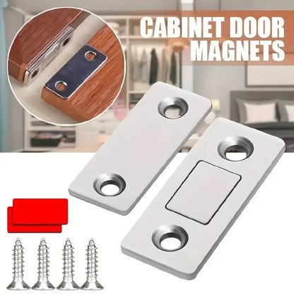 12-Pack Ultra Thin Cabinet Magnetic Door Catch Stainless Steel, Satin Nickel 🧲
