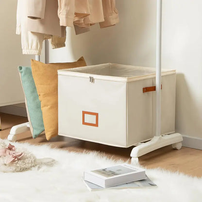 Foldable Shoe Organizer for Closet with Clear Cover, Large Stackable Shoe Storage Box✨