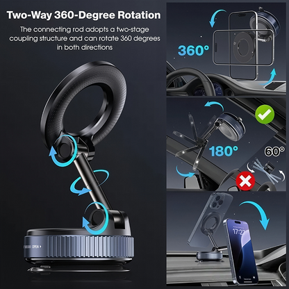 2.0 Foldable Magnetic Car Phone Holder with N52 Magnets🧲