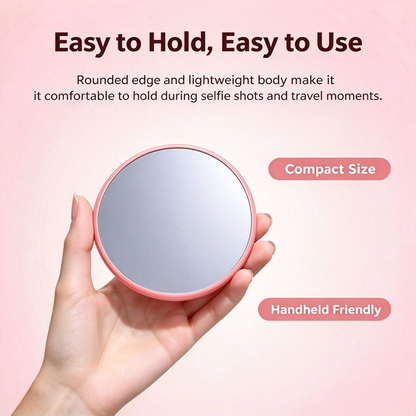 Selfie Convex Mirror, Handheld High-Definition Wide-Angle Selfie Mirror 🤳