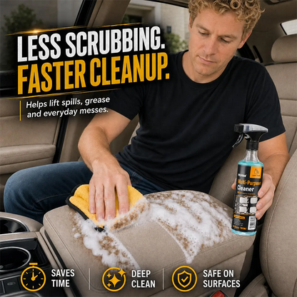 Multi-Purpose Cleaning Spray, Heavy Duty Dual-Action Degreaser & Stain Remover🧽