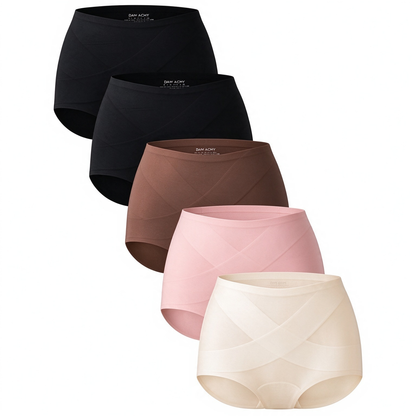 5-Pack Women's Classic Panties, Seamless High Waist Essential Underwear for Women 🩲