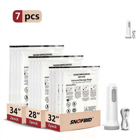 Cordless Travel Vacuum Storage Compression Bag Set🧳