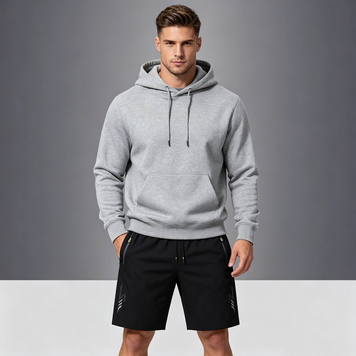 Unisex Reflective Print Workout Shorts🏃