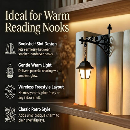 Library Lantern-Decorative Bookshelf Lighting, MiniatureHanging Shelf Lampdeng🏮