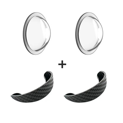 2PCS Car Reverse Camera Rain Cover, Anti‑Fog Waterproof Protection Hood, Carbon Fiber Texture🛡️