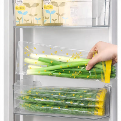 15PCS Thick Double Seal Food Storage Bags, Reusable Self-Sealing Pouches 🥡