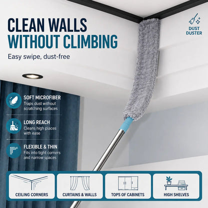 Replacement Gap Duster for Home Corner Place, Durable Flexible Arbitrary Bending Microfiber Dust Brush🧹