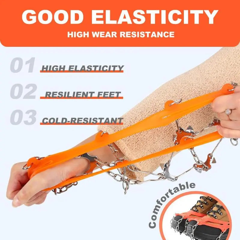 Ice Cleats for Shoes and Boots, Lightweight Crampons Anti-Slip Traction Snow Grips ⛸️