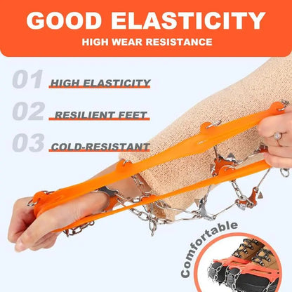 Ice Cleats for Shoes and Boots, Lightweight Crampons Anti-Slip Traction Snow Grips ⛸️