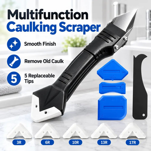 Multifunctional Caulk Remover Tool, Silicone Sealant Scraper ✨