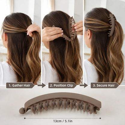 3 PCS Banana Hair Clips for Women, Cute and Stylish French Hair Claw Clips✨