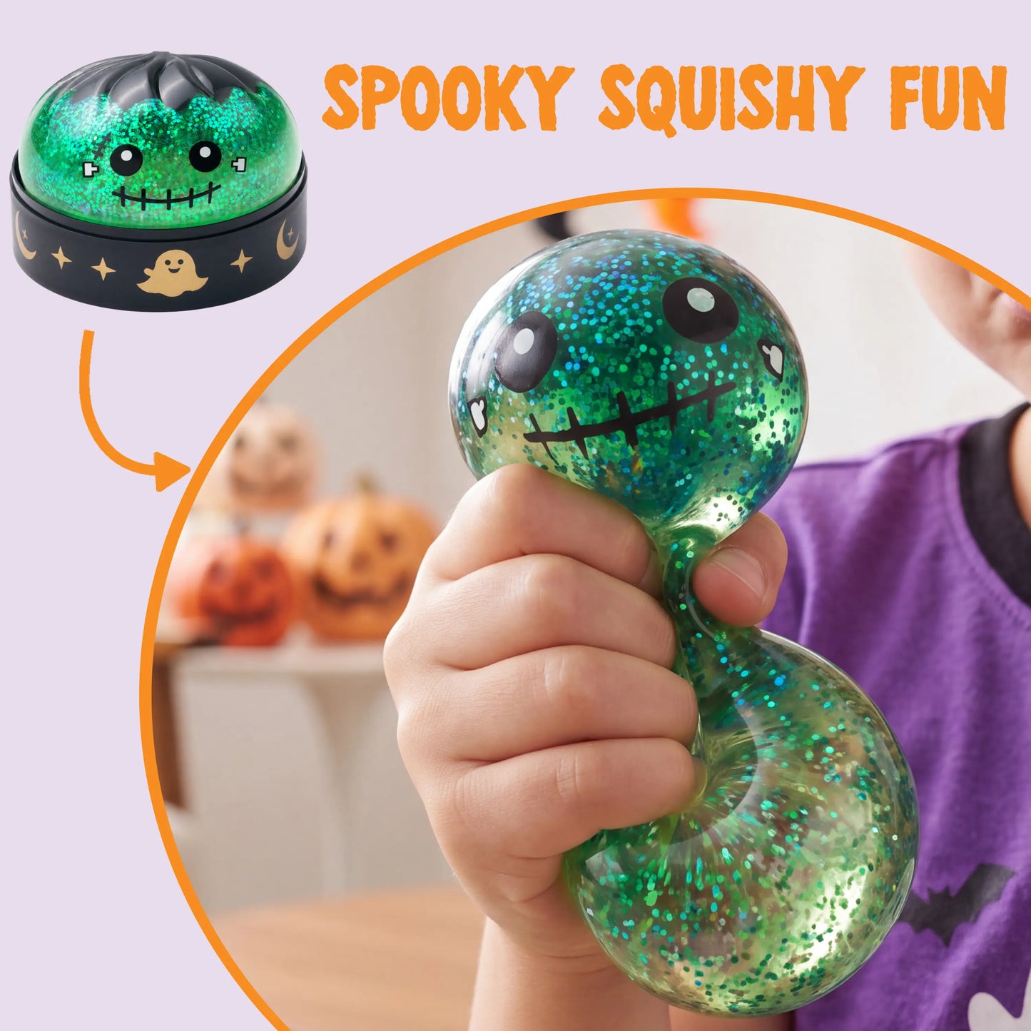 Halloween Dumpling Stress Relief Toys,Slow‑rebound maltose squishy toys🎃