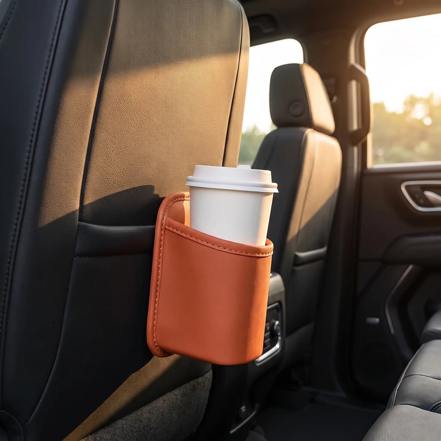 Car Cup Holder Accessory, Multi‑Purpose Drink & Water Bottle Storage Pouch 🚗