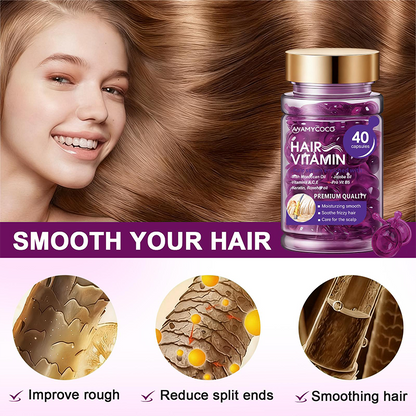 Hair Vitamin Capsules Infused with Argan Oil for Perm & Color Treated Hair💜