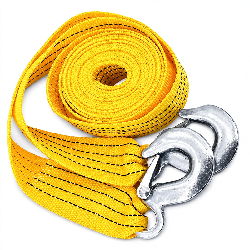 Car Tow Strap - 4m Length, 5-Ton Double-Layer Thick Off-Road Towing Recovery Strap 🚙