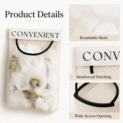 5PCS Grocery Garbage Bag Holder Trash Bag Dispenser, Sticky Wall‑Mounted Mesh Convenient Storage 🗑️