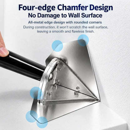 Interior Corner Finishing Trowel Stainless Steel, Silver Shaped Finishing Tool 🛠️