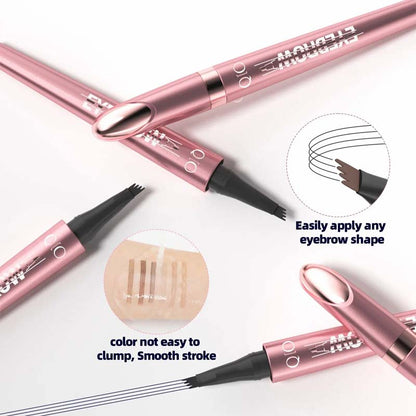 Waterproof Micro‑Fork Eyebrow Pencil, Long‑Lasting Brow Pen 💧✨