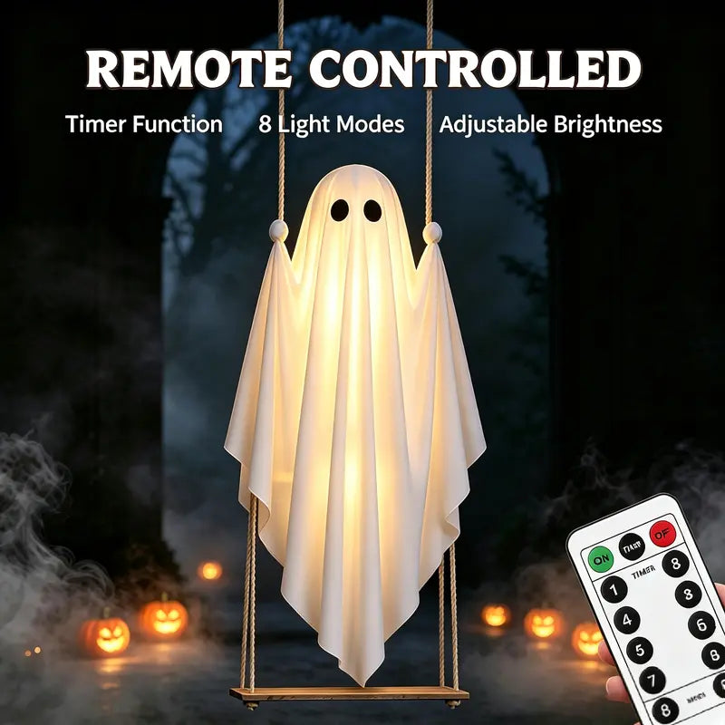 Halloween Decorations Outdoor Pre-Assembled Hanging Swing Ghost👻