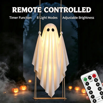 Halloween Decorations Outdoor Pre-Assembled Hanging Swing Ghost👻