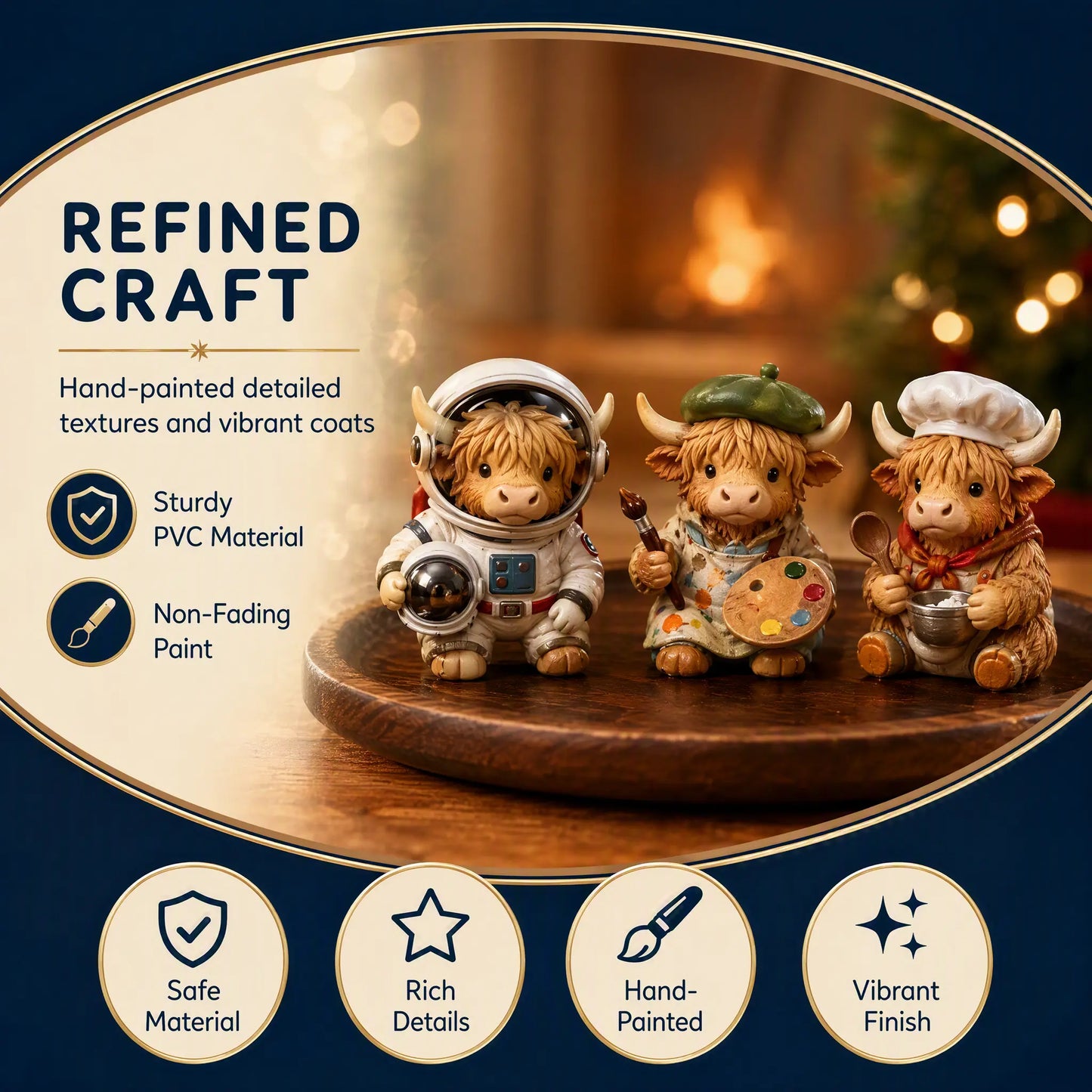 24-Day Highland Cow Advent Calendar - Christmas Countdown Gift Box 🐄🎁
