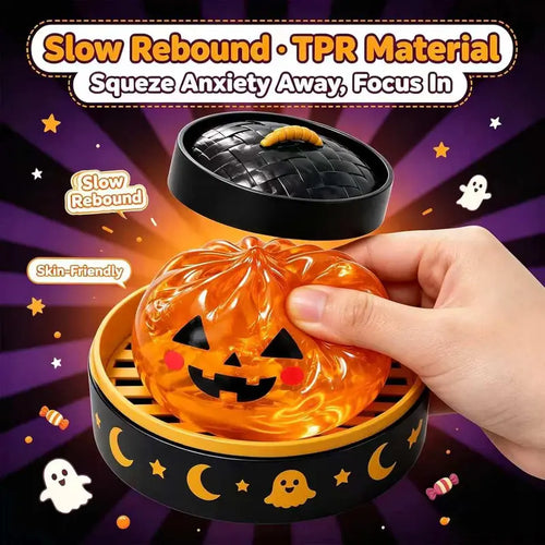 Cute Halloween scary ghost Marukosqueeze toy set, portable stressrelief hand squeeze toys👻
