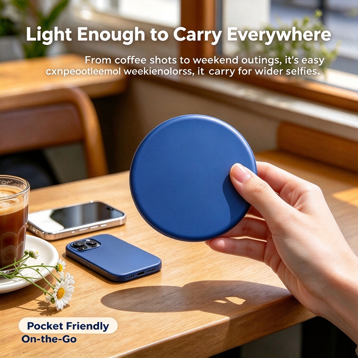 Selfie Convex Mirror, Handheld High-Definition Wide-Angle Selfie Mirror 🤳