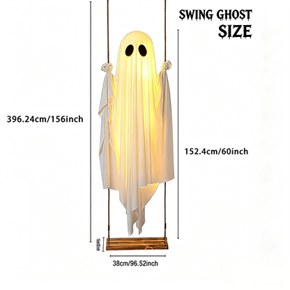 Halloween Decorations Outdoor Pre-Assembled Hanging Swing Ghost👻