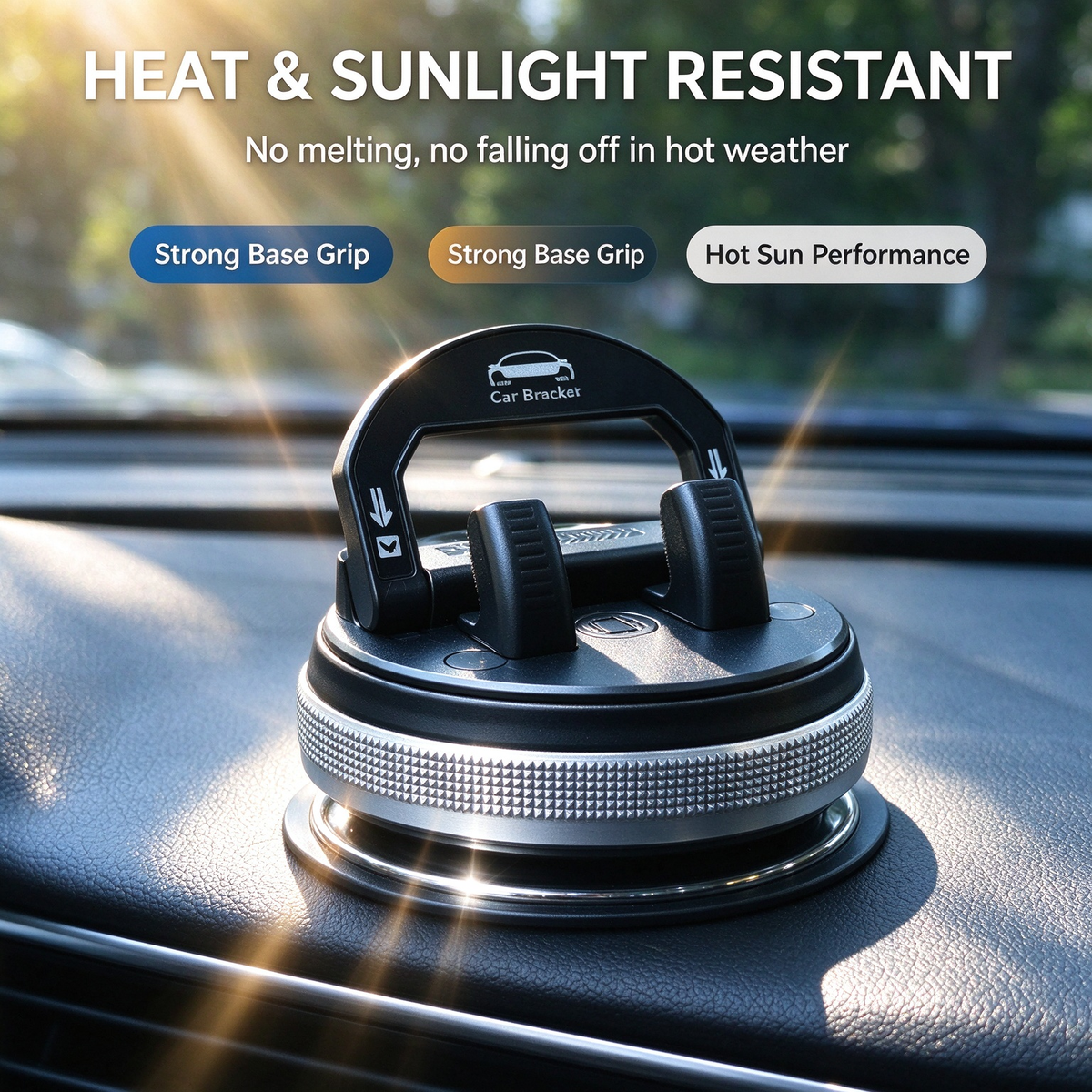 Car Phone Holder 360 Degree Rotation, Suitable for Car Navigation In-Car Dashboard 🚗