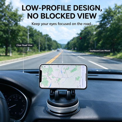 Car Phone Holder 360 Degree Rotation, Suitable for Car Navigation In-Car Dashboard 🚗