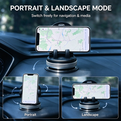 Car Phone Holder 360 Degree Rotation, Suitable for Car Navigation In-Car Dashboard 🚗