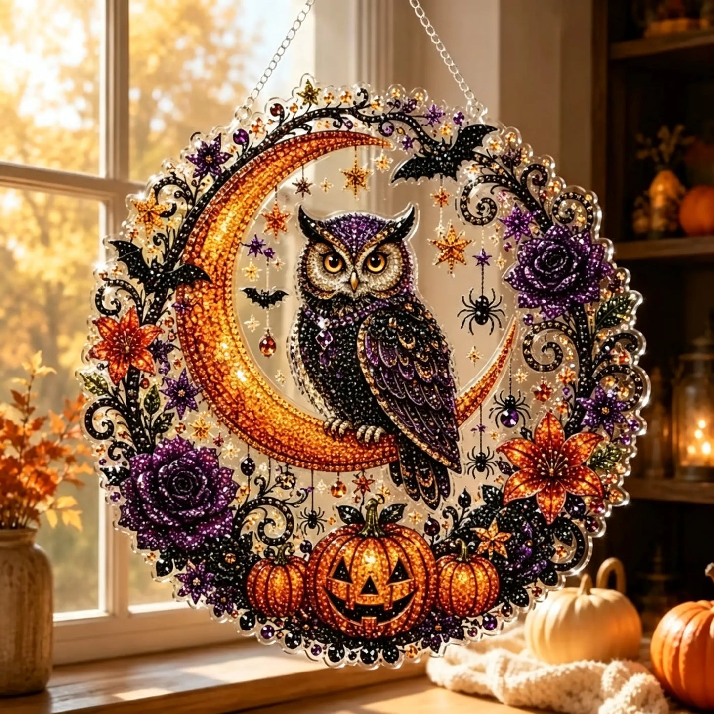 Halloween Diamond Painting Hanging Ornament Kit🎃