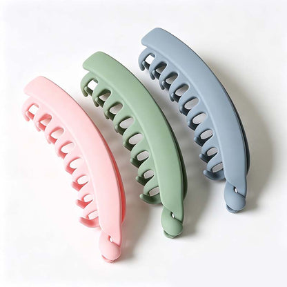 3 PCS Banana Hair Clips for Women, Cute and Stylish French Hair Claw Clips✨