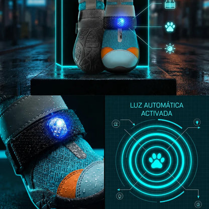 Dog Shoes With Built-in LED Light 🐾