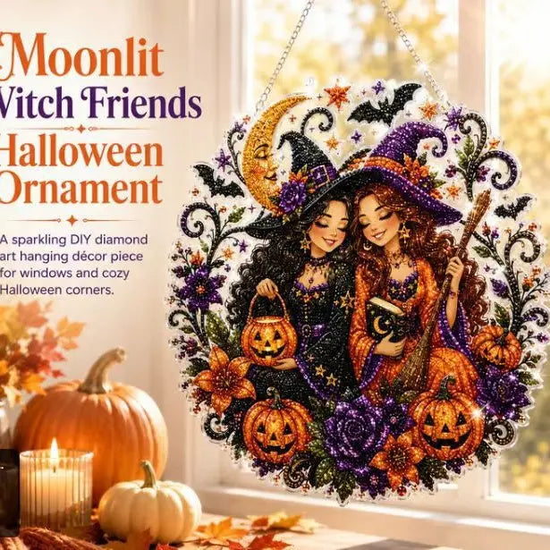 Halloween Diamond Painting Hanging Ornament Kit🎃