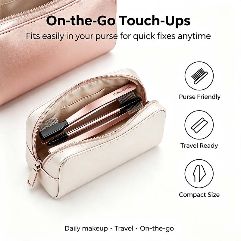 The Big Reveal Lash & Brow Touch Up Tool Set | Precision Stainless Steel Tweezers & Dual-Ended Lash Comb✨
