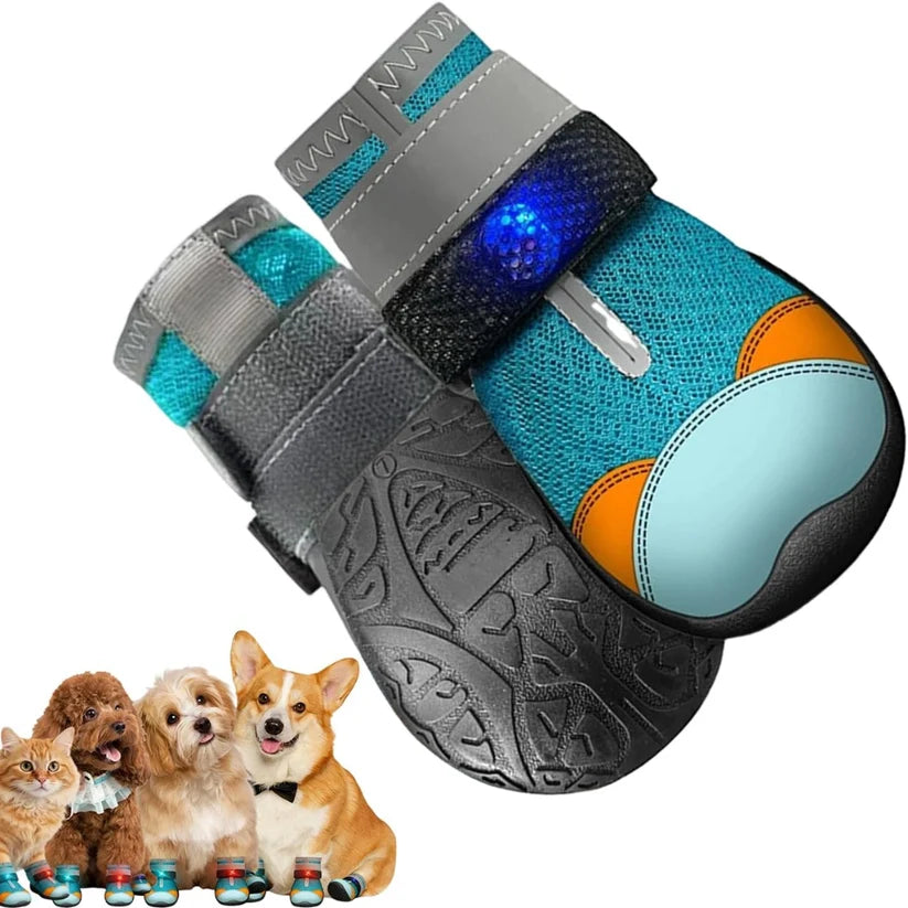 Dog Shoes With Built-in LED Light 🐾