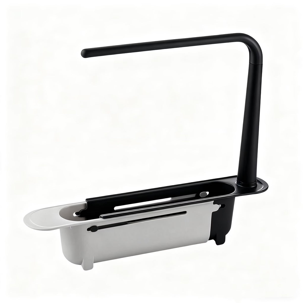 Expandable Sink Organizer Shelf - Waterproof Plastic Rack with No Mold Growth🛁
