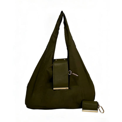 Compact Foldable Keychain Tote Bag, Expandable Reusable Grocery Shopping Bag with Key Ring🛍️