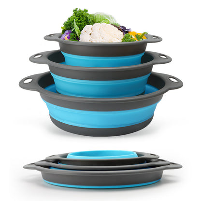 Collapsible Colanders 3-Pack Sturdy Kitchen Strainer Set 🥗