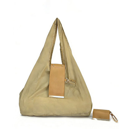 Compact Foldable Keychain Tote Bag, Expandable Reusable Grocery Shopping Bag with Key Ring🛍️