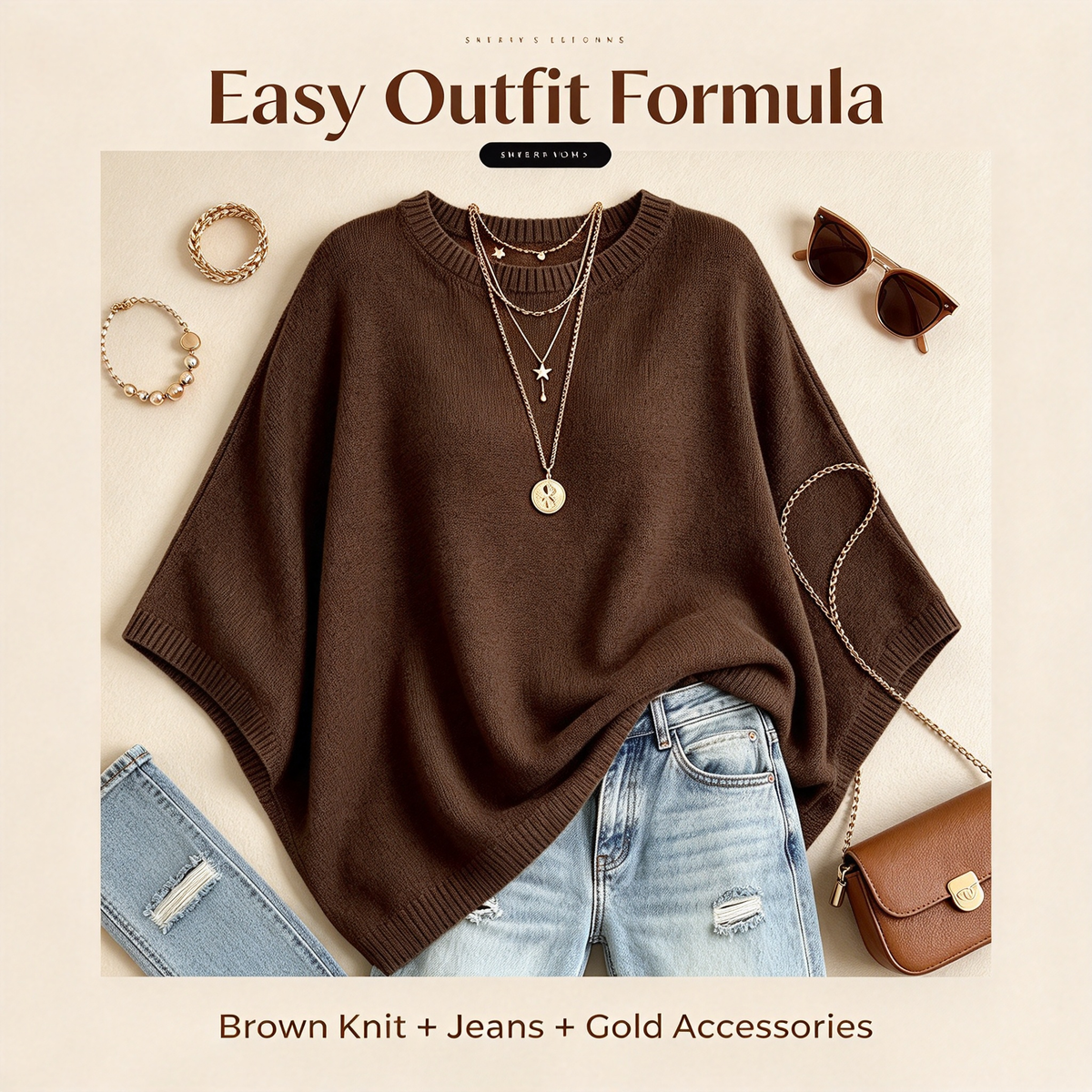 Loose-Fitting, Solid-Color, Casual Knit Sweater for Women, Perfect as an Outer Layer 🍂