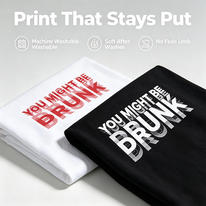Funny Streetwear Graphic Tee – "You Might Be Drunk Unisex" T-Shirt - Gifts Suitable for Anyone Casual Cotton🧥
