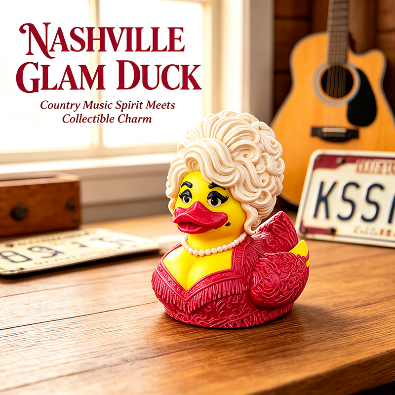 Dolly Duck - 3D Printed Collectible,Cute Desk & Car Decor 🦆