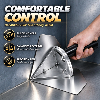 Interior Corner Finishing Trowel Stainless Steel, Silver Shaped Finishing Tool 🛠️