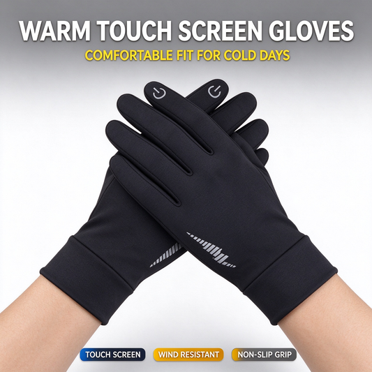 Winter Gloves Women Men Gloves Liners Thermal Warm Touch Screen 🧤